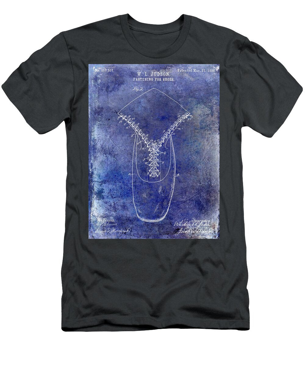 1 1896 Shoe Patent Blue Jon Neidert T-Shirt