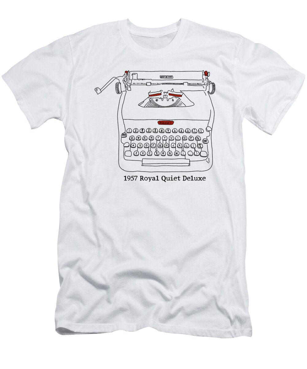 1 1957 Royal Quiet Deluxe Vintage Typewriter Lance Gambis T-Shirt