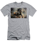 1 a Majestic Horse in the Breeze Created with Generative Ai Techno Boyan Dimitrov T-Shirt