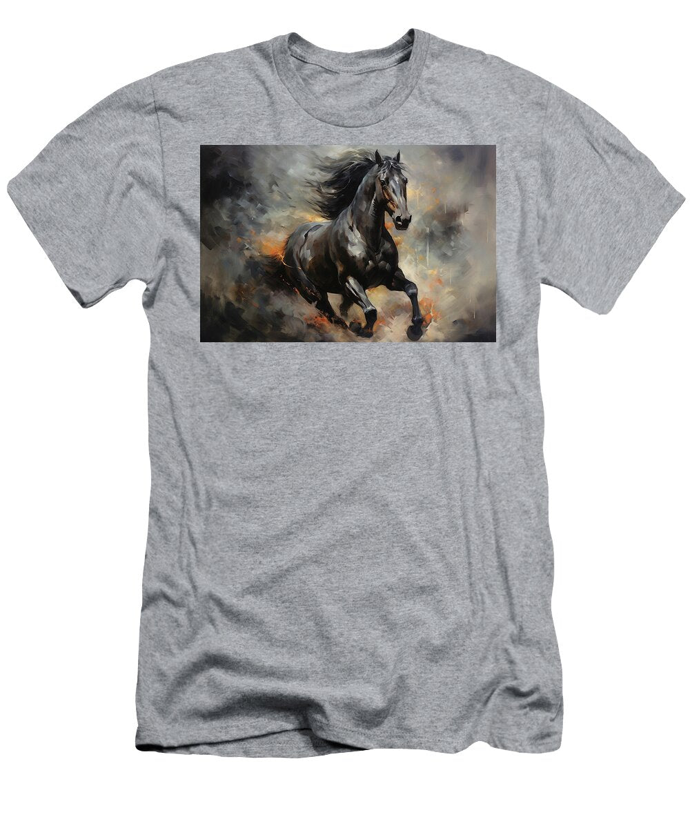 1 a Majestic Horse in the Breeze Created with Generative Ai Techno Boyan Dimitrov T-Shirt
