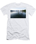 1 a Man and Woman Stand Up Paddle Boards Craig Moore T-Shirt
