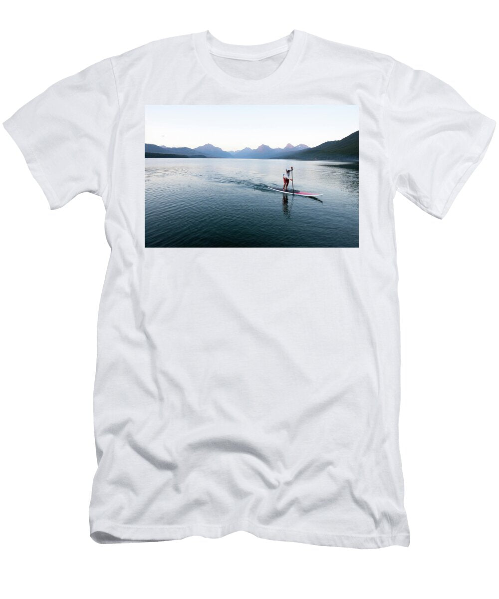 1 a Man Stand Up Paddle Boards Sup Craig Moore T-Shirt
