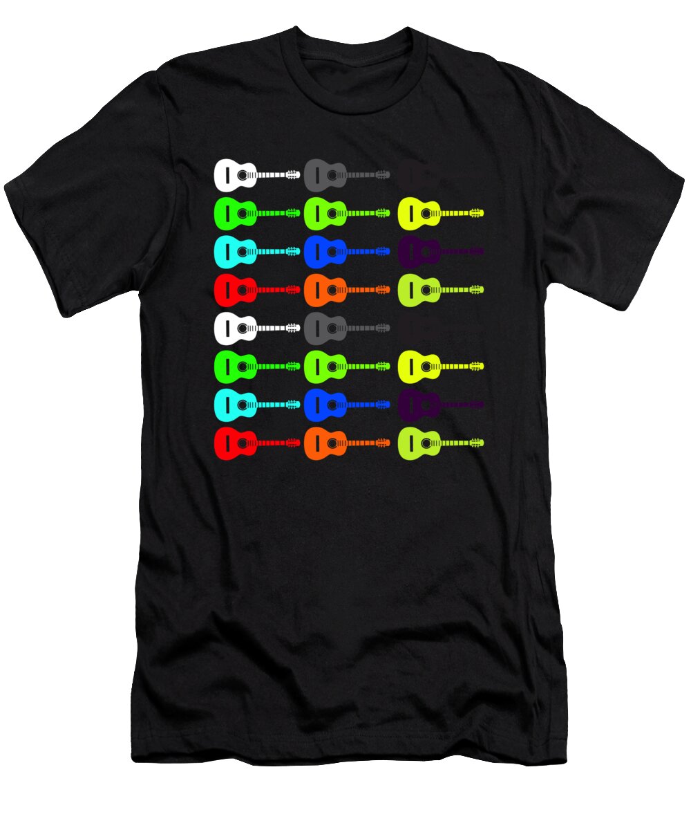 1 Acoustic Guitar Player Electric Instrument Gift Muc Designs T-Shirt
