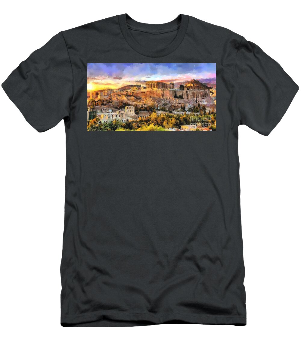 1 Acropolis of Athens Jerzy Czyz T-Shirt