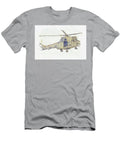 1 Aerospatiale S Puma Hc Raf Helicopter Xw War Planes in Watercolor Ca By Ahmet Asar Celestial Images T-Shirt
