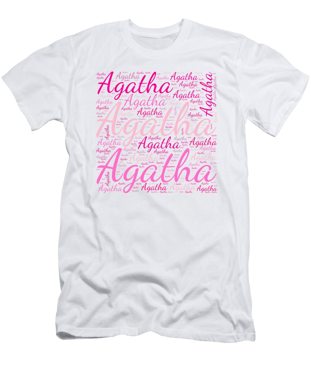 1 Agatha Names Without Frontiers Vidddie Publyshd T-Shirt