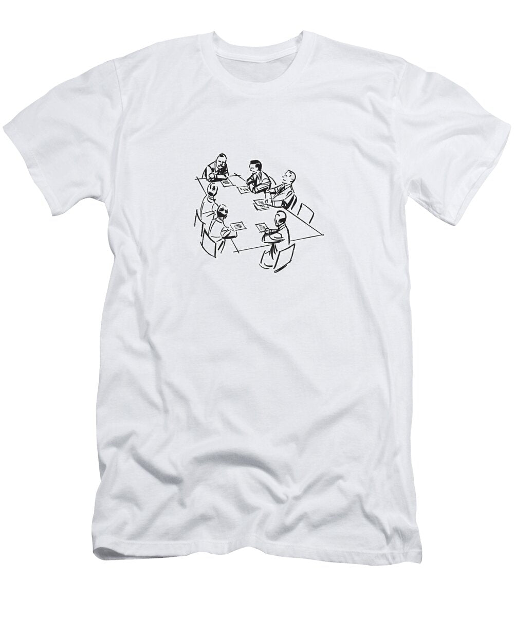 1 All Male Business Meeting Csa Images T-Shirt
