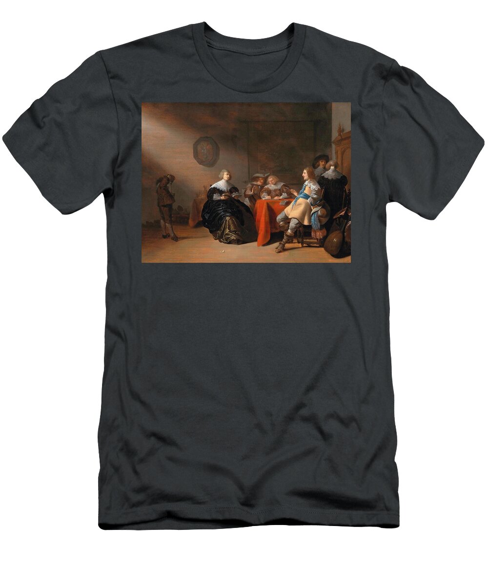 1 an Interior with a Company Conversing At a Table Anthonie Palamedesz Dutch T-Shirt