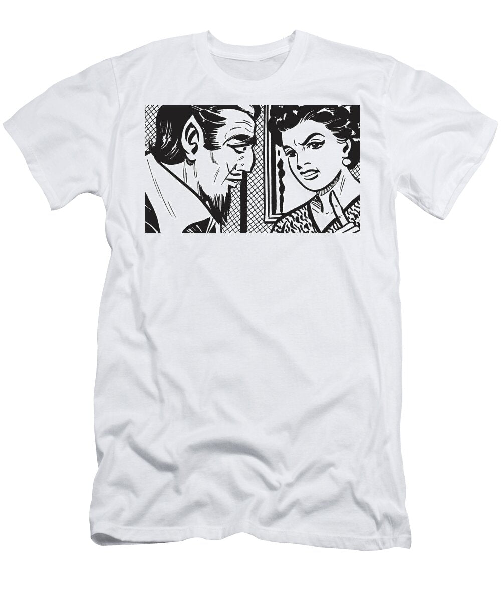 1 Angry Woman with Vampire Csa Images T-Shirt