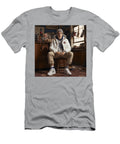 1 Ansel Elgort Sitting in Nike Sneakers and Warm By Asar Studios Timeless Images Archive T-Shirt