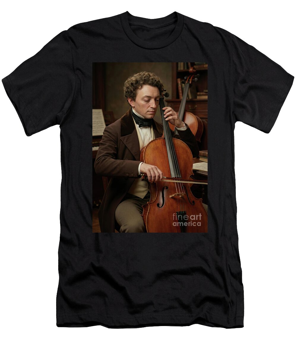 1 Auguste Franchomme the Virtuoso At Rest Gianpiero Lauretta T-Shirt
