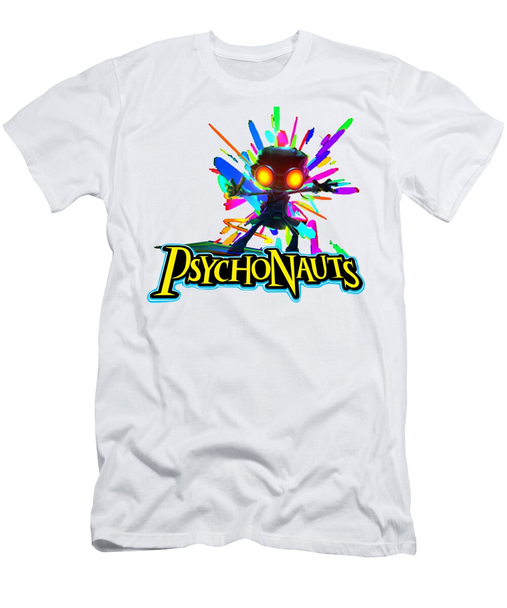 1 Band Psychonauts Raz Doodle for Mens Womens Douxie Grimo T-Shirt