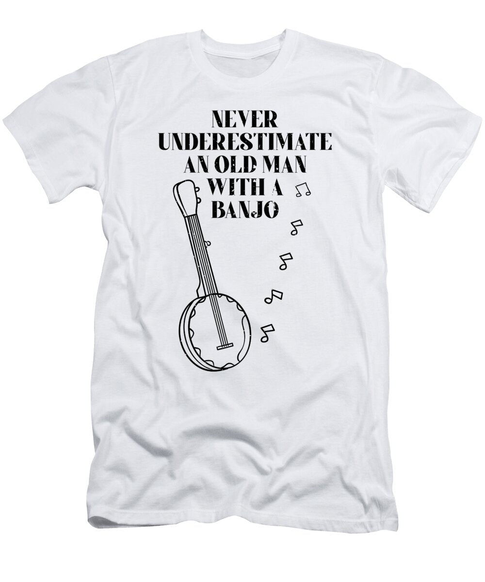 1 Banjo Guitar Player Guitar Plectrum Music Vintage Basquiaty Store T-Shirt