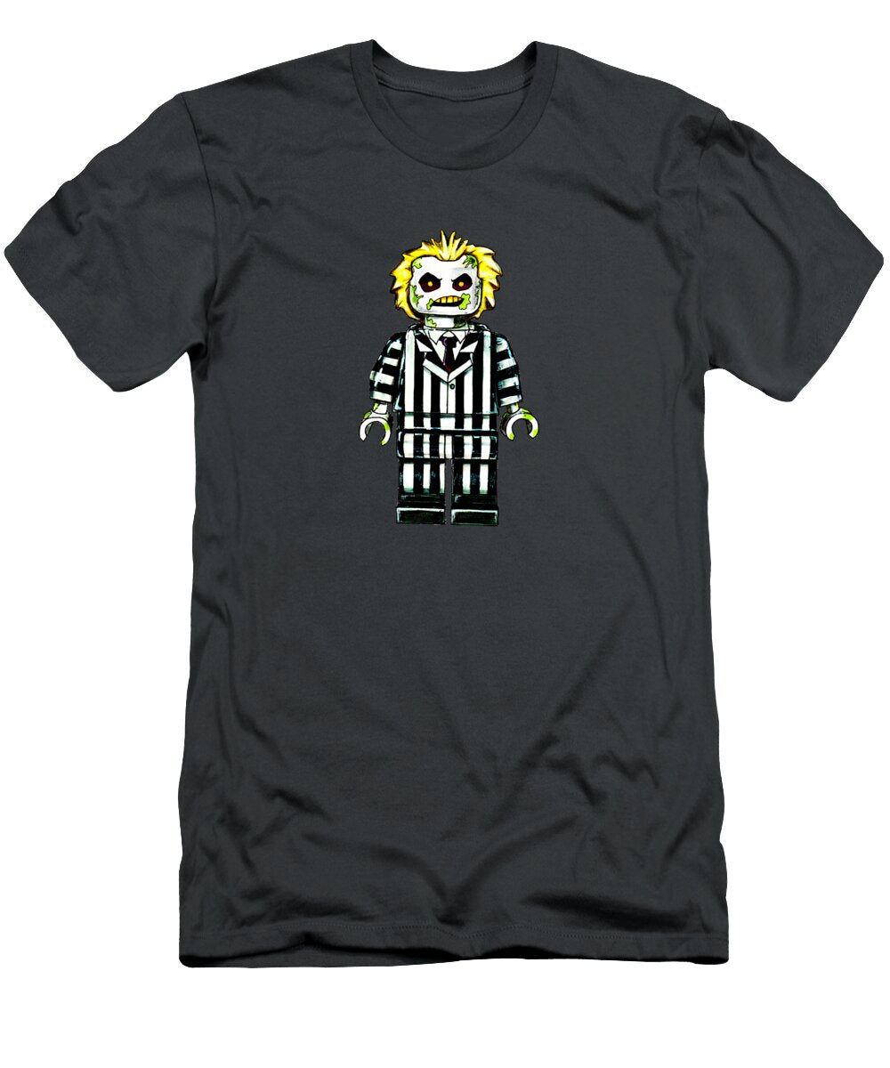 1 Beetlejuice Lego Style Mashup with Creepy Fun Joe Charles T-Shirt