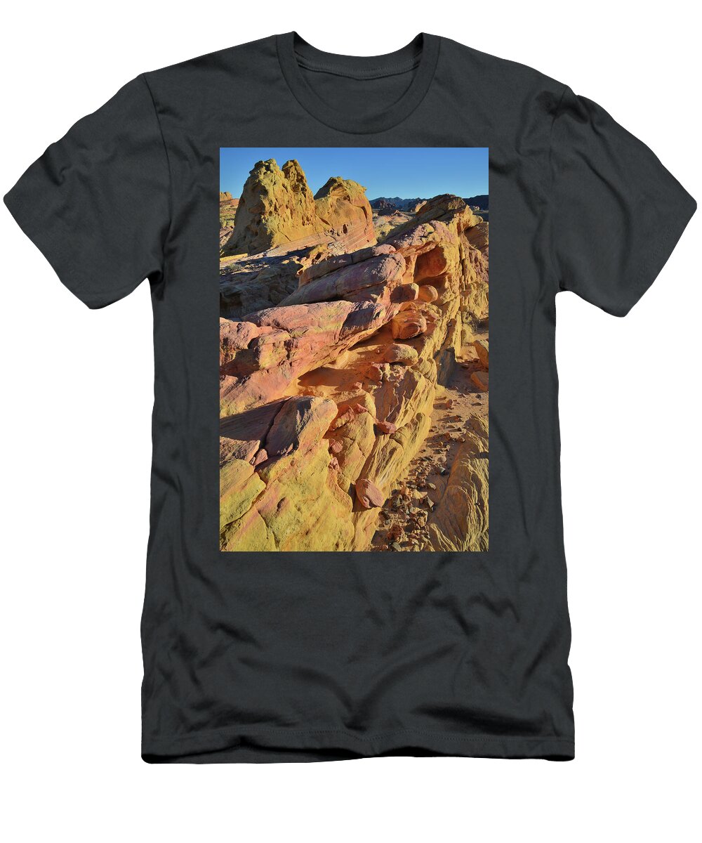 1 Behind Nike Rock in Valley of Fire Ray Mathis T-Shirt