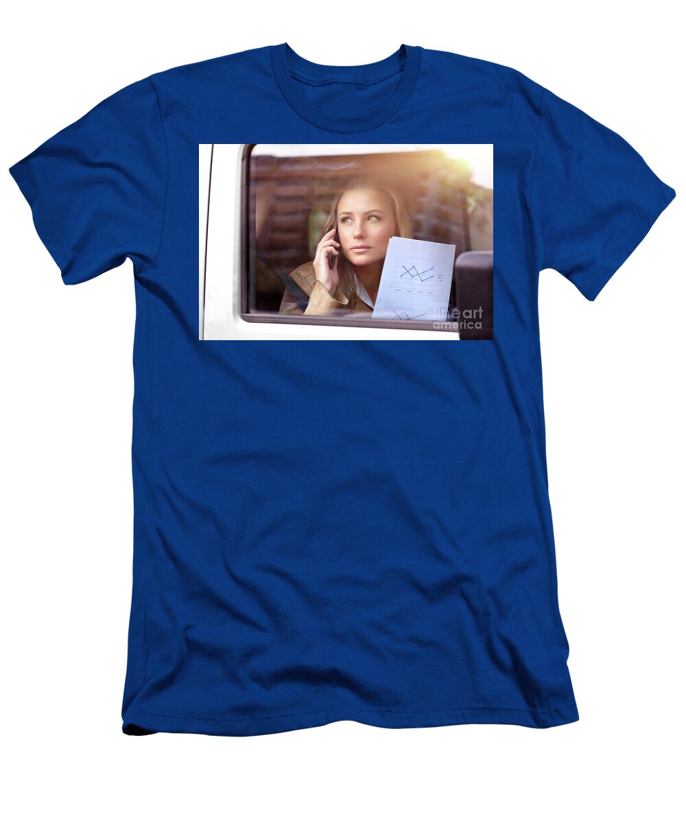 1 Business Woman in the Car Anna Omelchenko T-Shirt