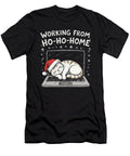 1 Christmas Ho Ho Home Funny Cat Lover Remote Work Sophie Eleanor T-Shirt
