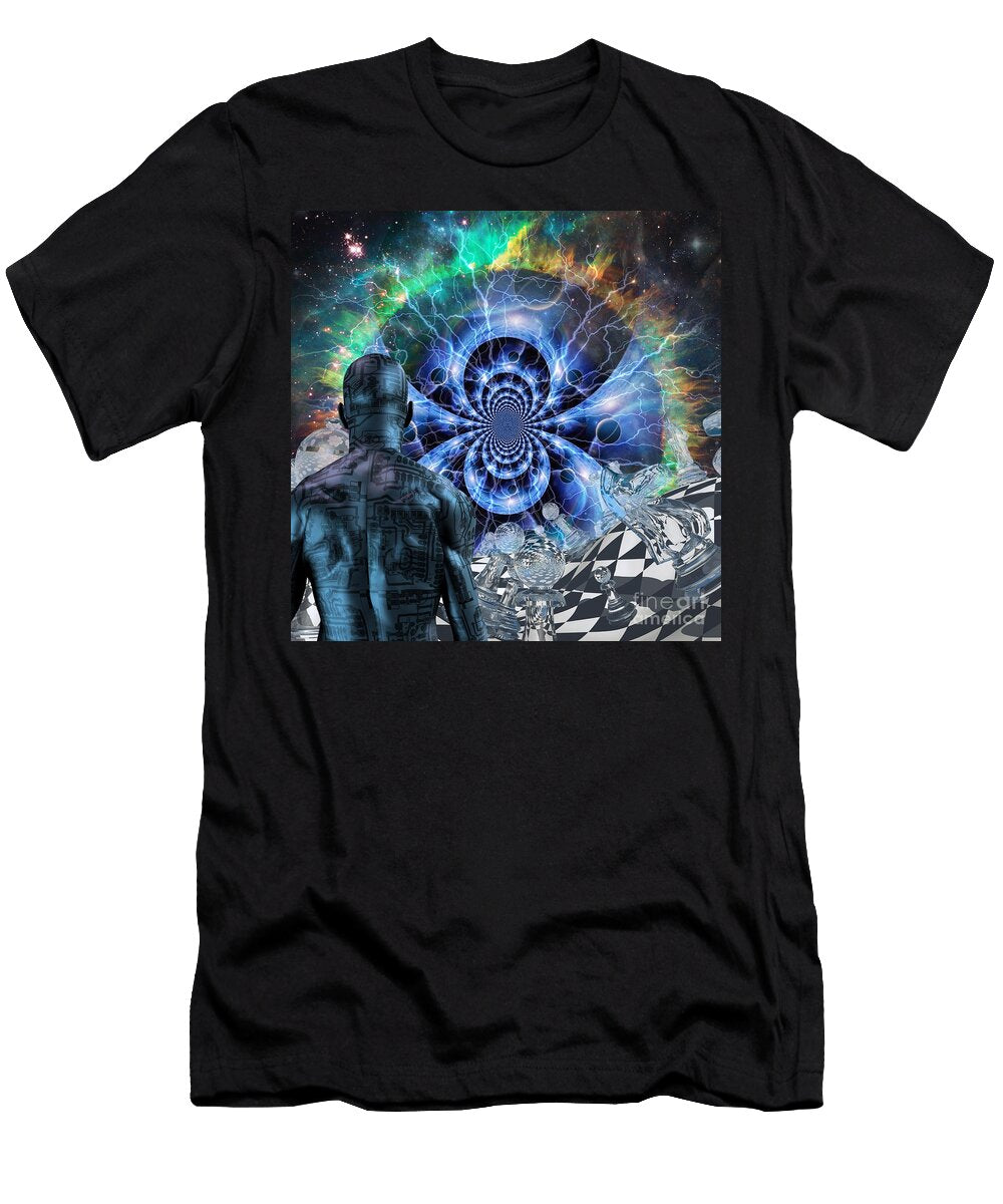 1 Cyborg in Surreal Space Bruce Rolff T-Shirt