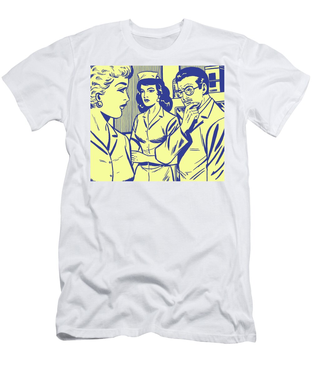 1 Doctor Nurse and Woman Csa Images T-Shirt