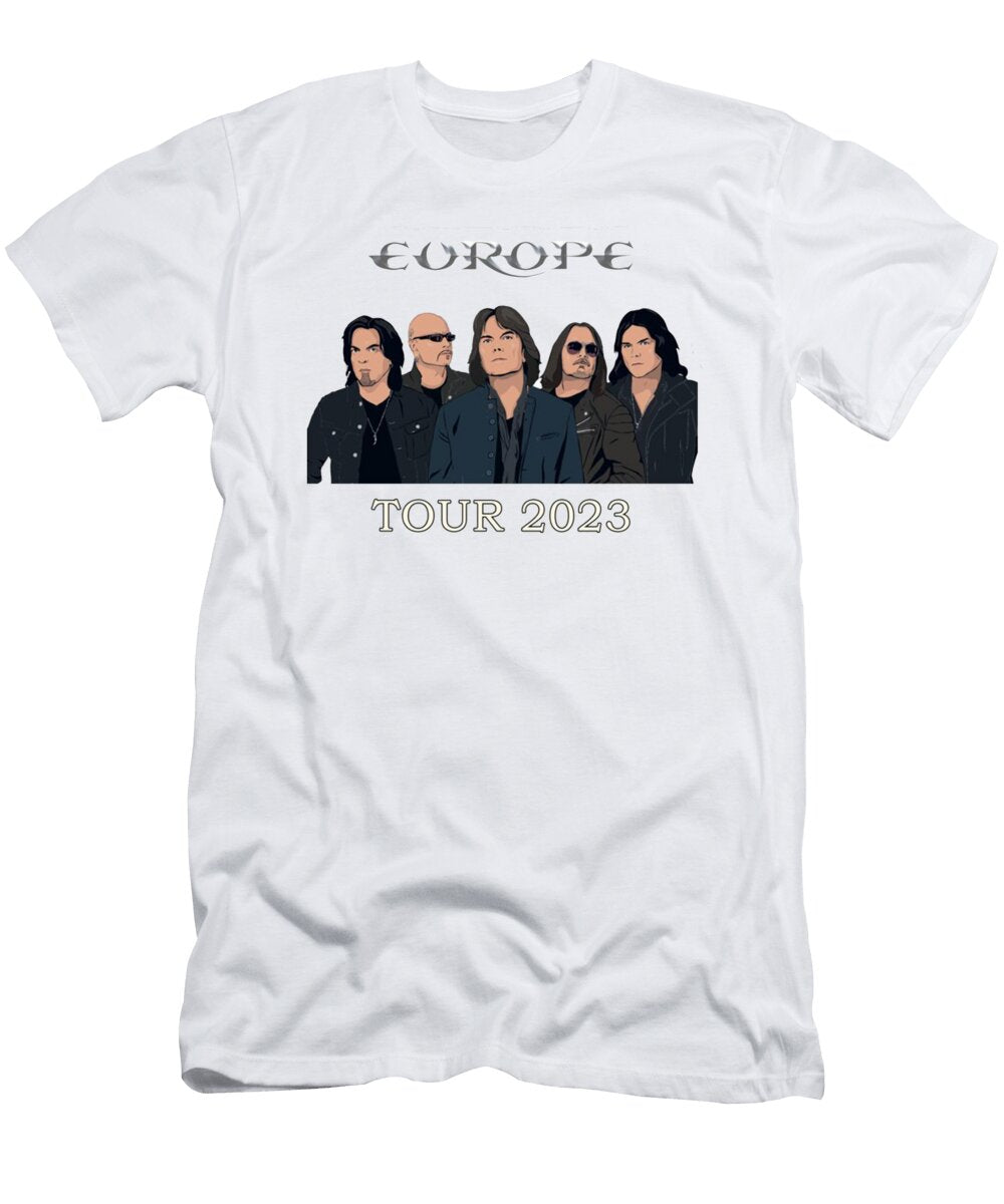 1 Europe Band Inered Dyernes T-Shirt