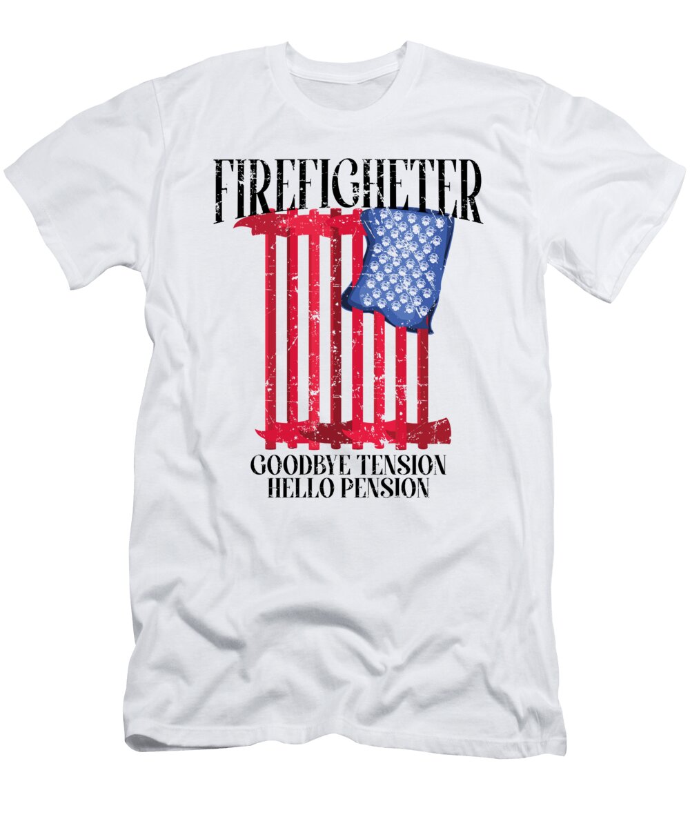 1 Fire Department Pensioner Pensioner Firefighter Basquiaty Store T-Shirt