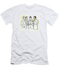 1 Four Men of Different Ethnicities in White Suits Drinking Beverages Csa Images T-Shirt