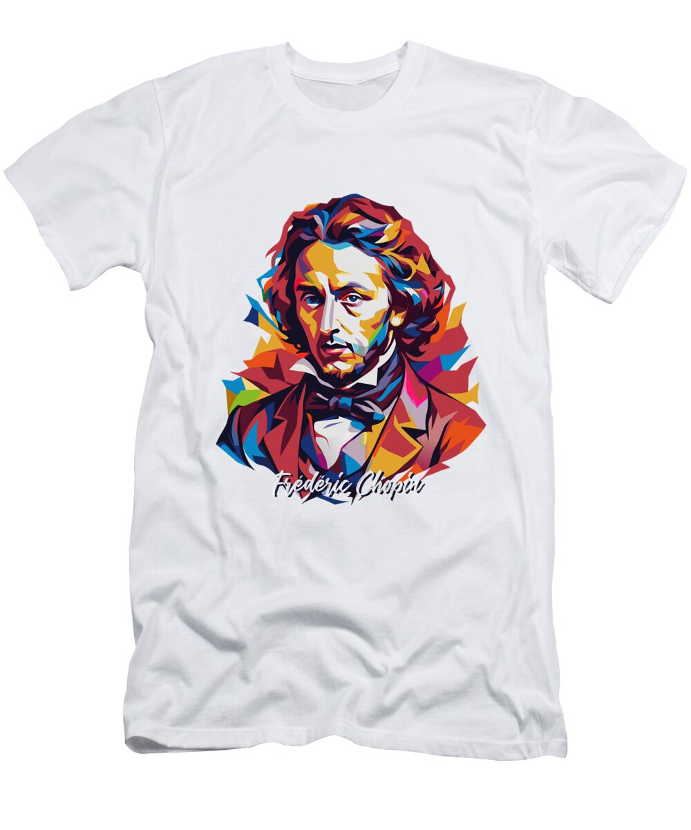 1 Frederic Chopin 1 in Wpap Pop Art Vectorart Nesia T-Shirt