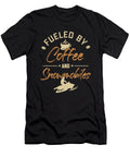 1 Fueled By Coffee and Snowmobiles Sledding Snowmobile Riding Graphics Lab T-Shirt