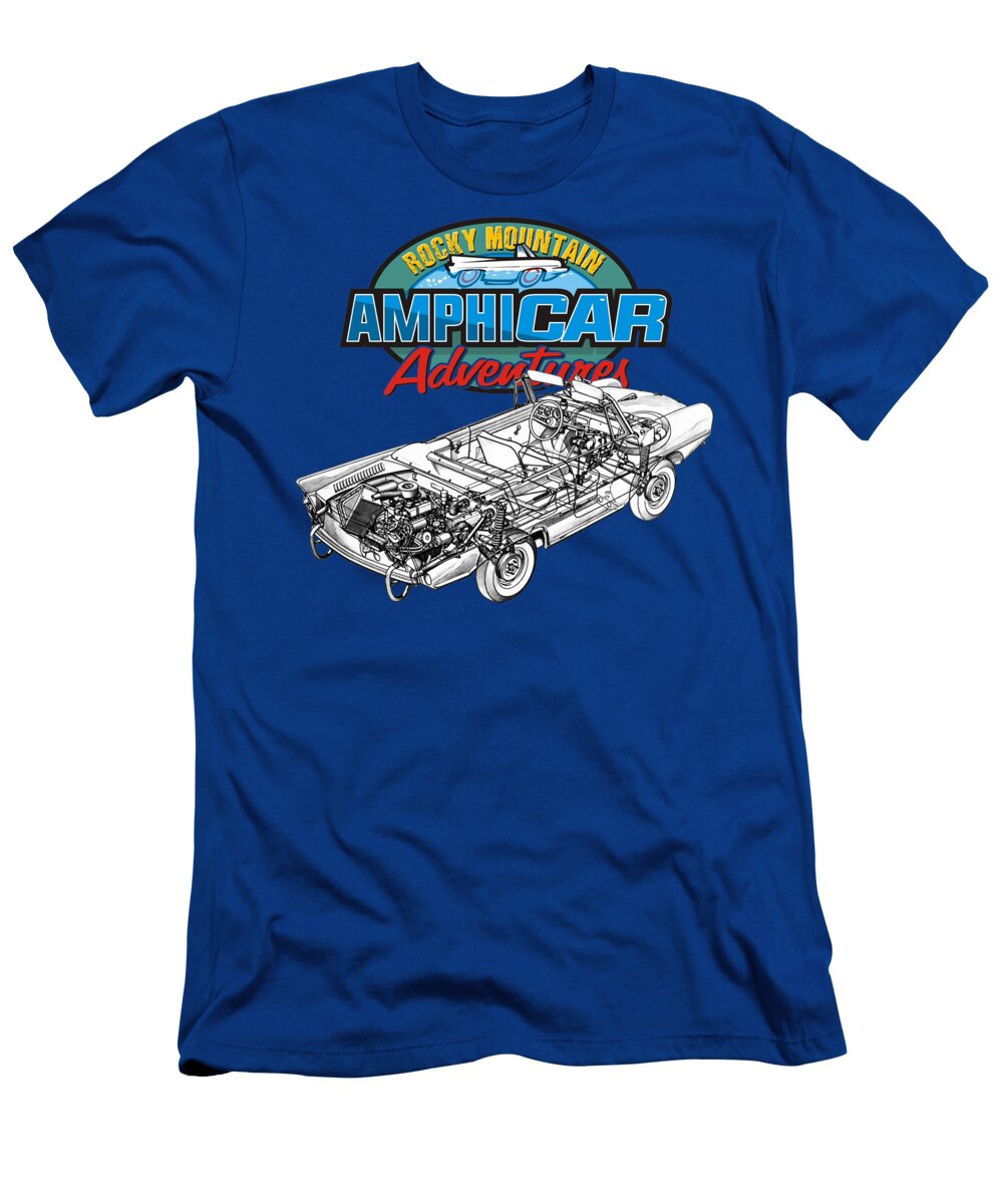 1 Germany Amphibious Automobile Amphicar 770 Convertible Cutaway Automotive Art Vladislav Shapovalenko T-Shirt