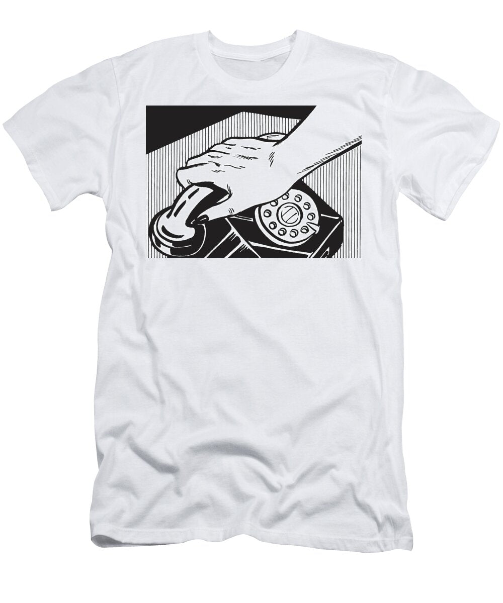 1 Hand on Telephone Csa Images T-Shirt