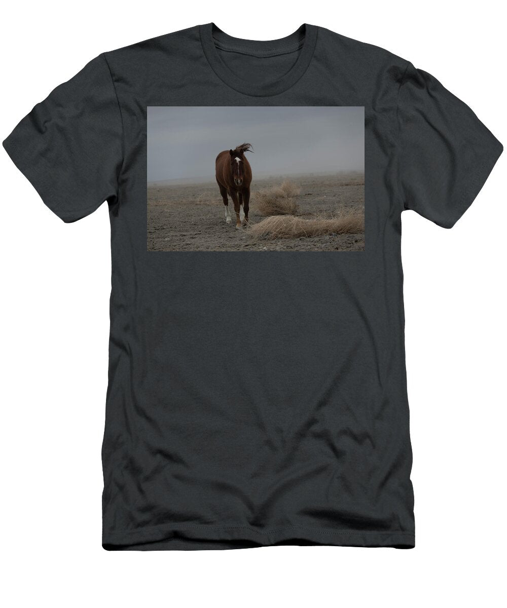 1 Horse Dust Storm Lovelock Nevada Peter Essick T-Shirt