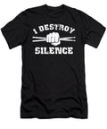1 I Destroy Silence Retro Drumming Me T-Shirt
