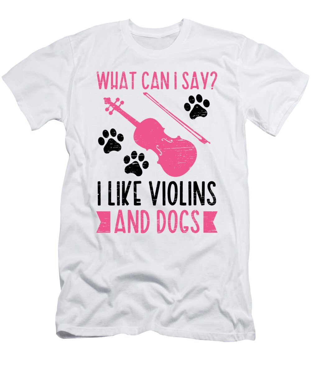 1 I Like Violins and Dogs Violin Musician Music Florian Dold Art T-Shirt
