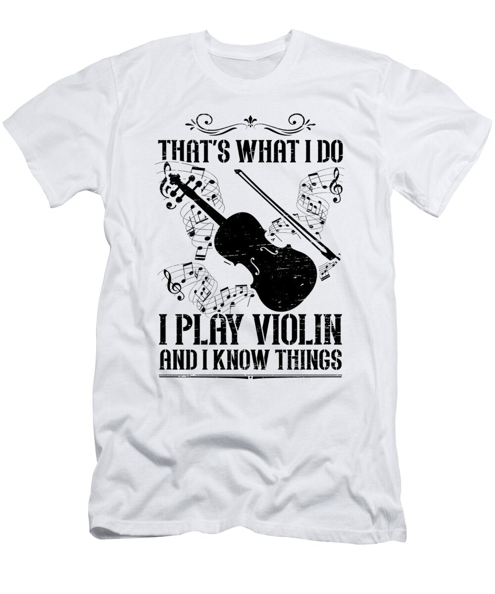 1 I Play Violin Musician Music Violinist Florian Dold Art T-Shirt