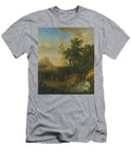 1 Jan Van Huysum a Italianate Landscape with Peasants Conversing By a Waterfall a Muleteer with His Artistic Rifki T-Shirt