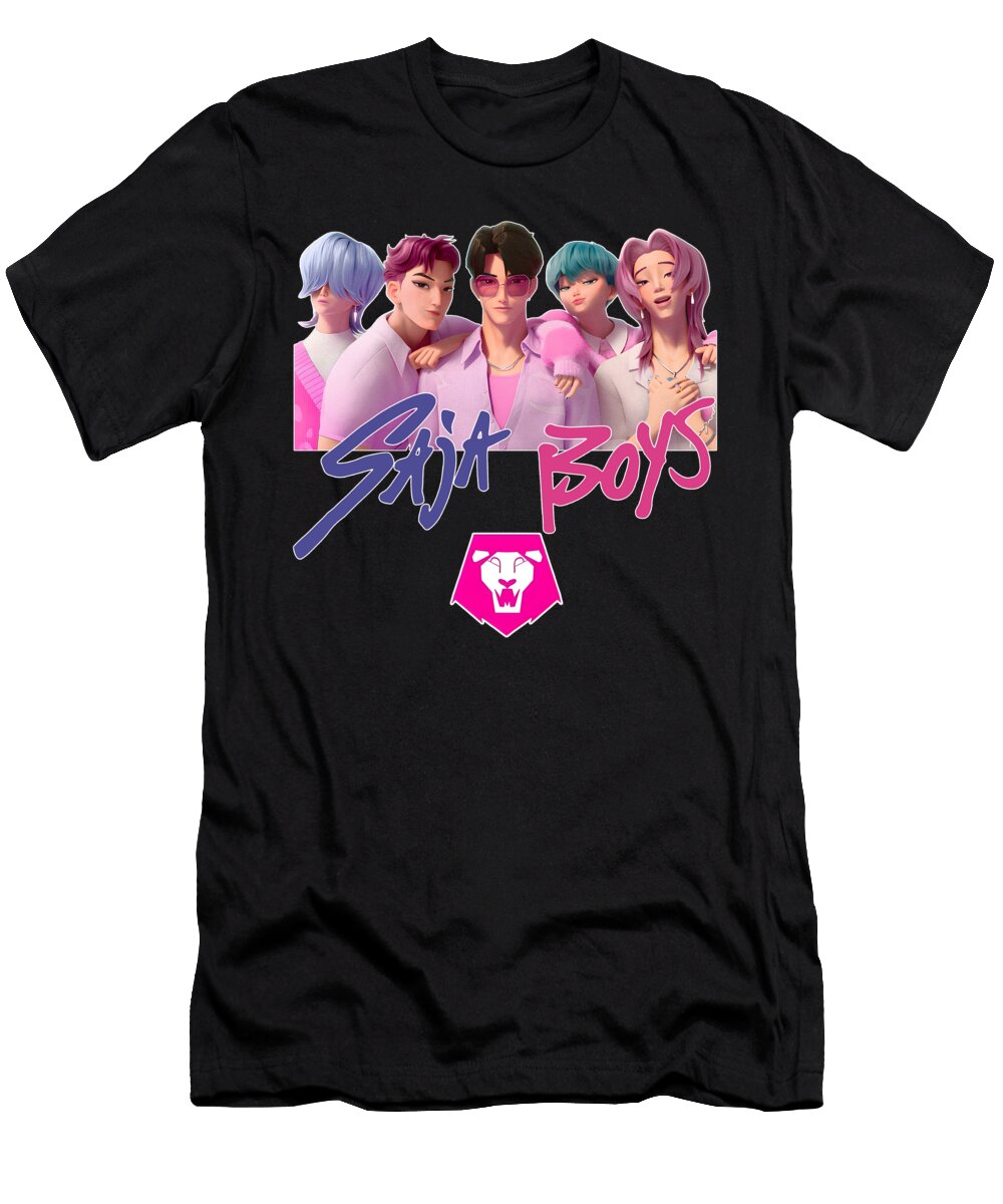 1 Kpop Demon Hunters Huntrix Saja Boys Rumi Mira Zoey Linxi Uya T-Shirt