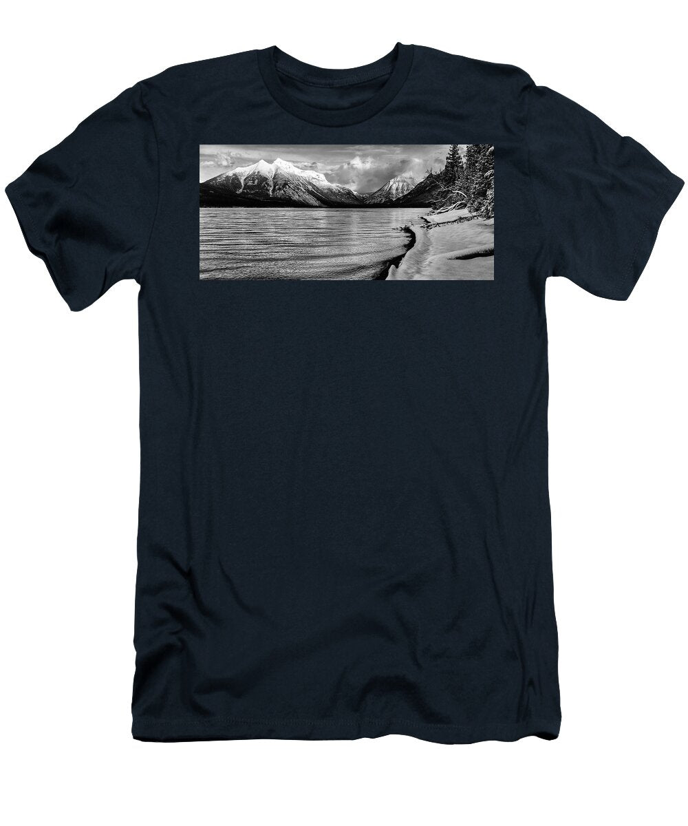 1 Lake Mcdonald Shoreline in Winter Nps Jacob W Frank T-Shirt