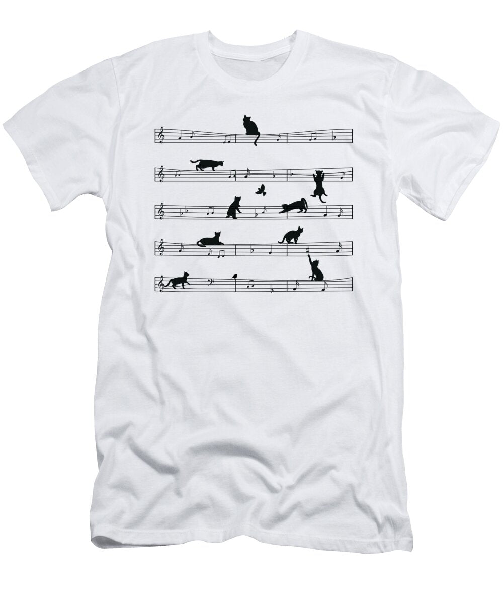 1 Love Music Cat Music Note Musician Shirtom T-Shirt