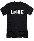 1 Love Sledding Snowbike Snowmachining Racer Snowmobile Riding Graphics Lab T-Shirt
