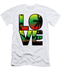 1 Love Summer Jamaican Beach Rasta Reggae Jamaica Florian Dold Art T-Shirt