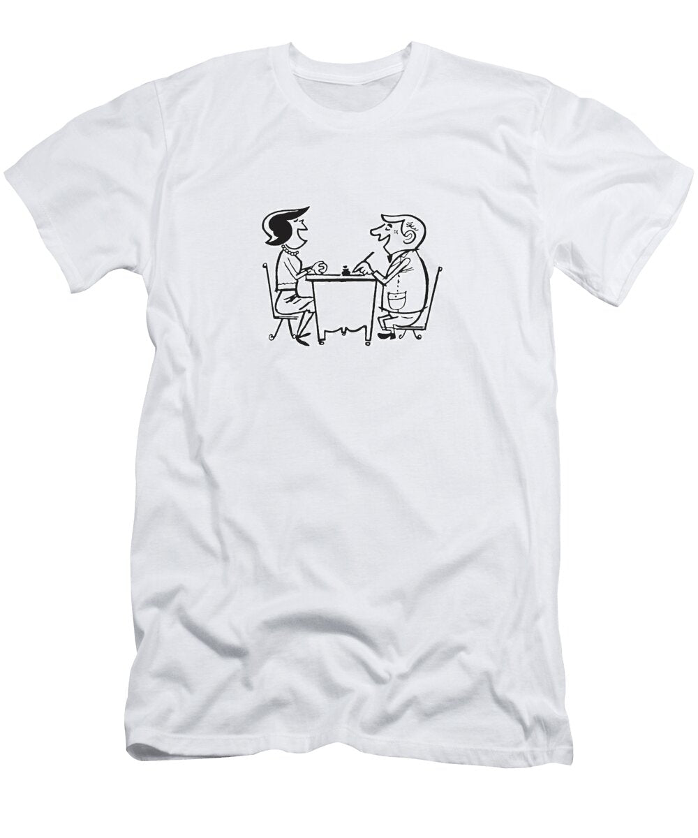 1 Man and Woman At Desk Laughing Csa Images T-Shirt