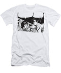1 Man and Woman Talking in Car with Speech Balloons Csa Images T-Shirt