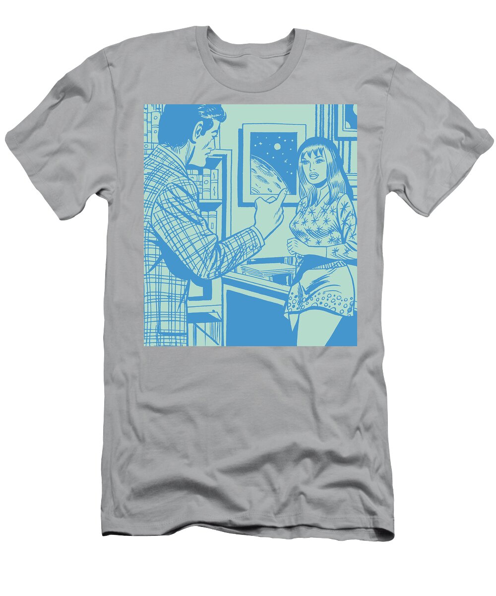 1 Man Gesturing While Talking to Woman Csa Images T-Shirt