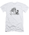 1 Man Looking At Telephone Csa Images T-Shirt