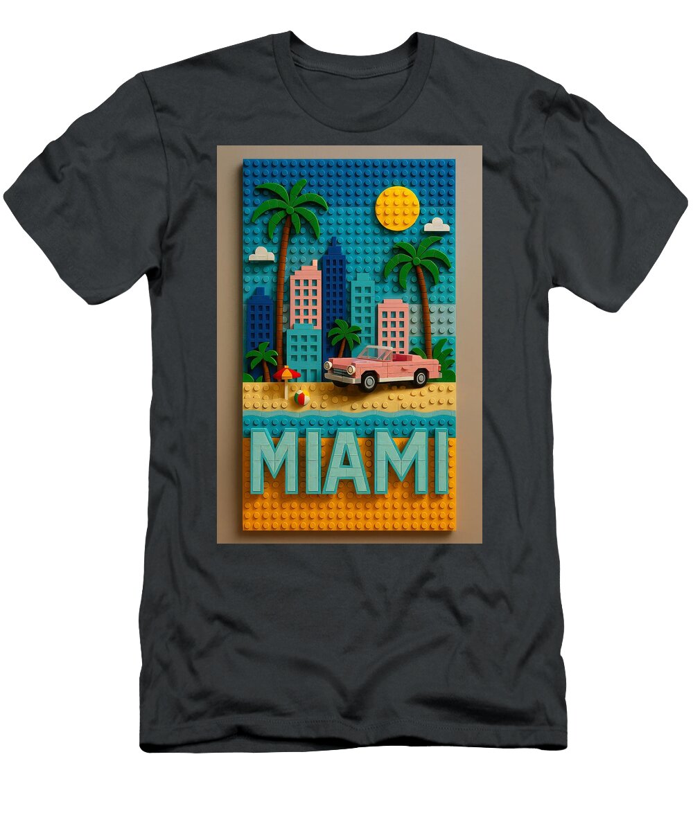 1 Miami Lego Bricks Sampadart Gallery T-Shirt