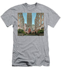 1 New York City Midtown Manhattan Rockefeller Center Channel Gardens with Christmas Decorations Lumiere T-Shirt