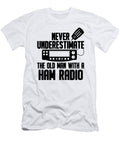 1 Old Man with a Ham Radio Operator Amateur Radio Florian Dold Art T-Shirt