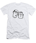 1 One Man with His Mouth Wide Open Next to Another Man with a Closed Mouth Csa Images T-Shirt