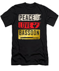 1 Peace Love Bassoon Musical Instrument Tenshirt T-Shirt