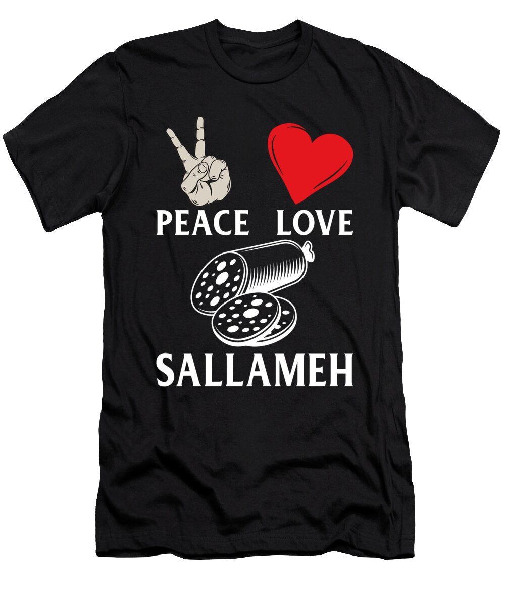 1 Peace Love Sallameh Music Instrument Tenshirt T-Shirt
